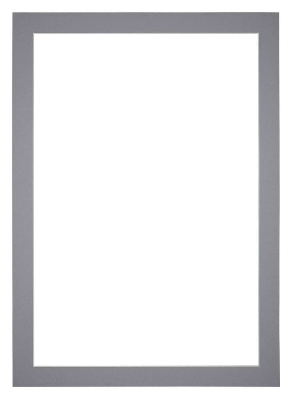 Passe Partout 30x42cm Carton Gray Edge 4cm Straight Front | Yourdecoration.com