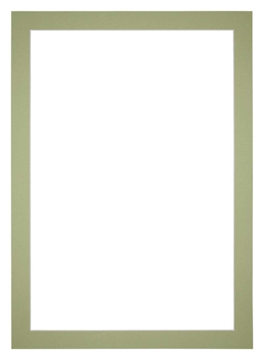 Passe Partout 30x42cm Carton Mint Green Edge 4cm Straight Front | Yourdecoration.com