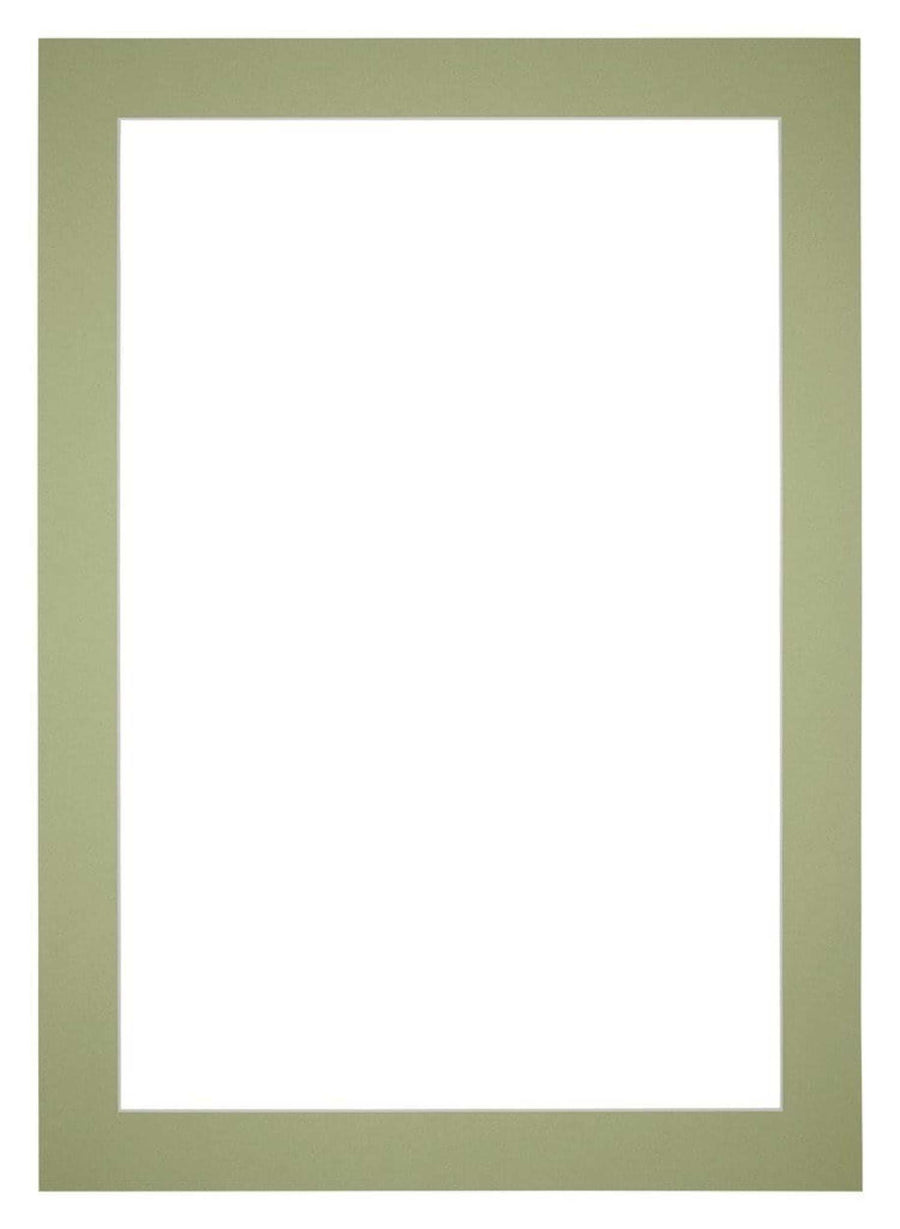 Passe Partout 30x42cm Carton Mint Green Edge 5cm Straight Front | Yourdecoration.com