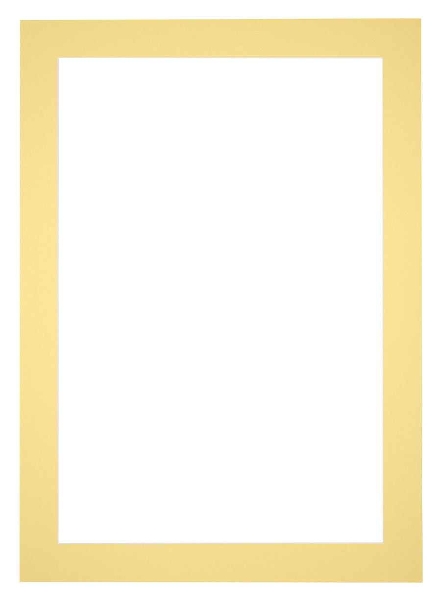 Passe Partout 30x42cm Carton Yellow Edge 5cm Straight Front | Yourdecoration.com