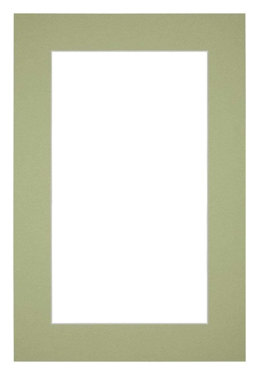Passe Partout 30x45cm Carton Mint Green Edge 5cm Straight Front | Yourdecoration.com