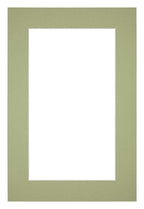Passe Partout 30x45cm Carton Mint Green Edge 5cm Straight Front | Yourdecoration.com