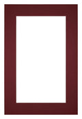 Passe Partout 30x45cm Carton Wine Red Edge 5cm Straight Front | Yourdecoration.com