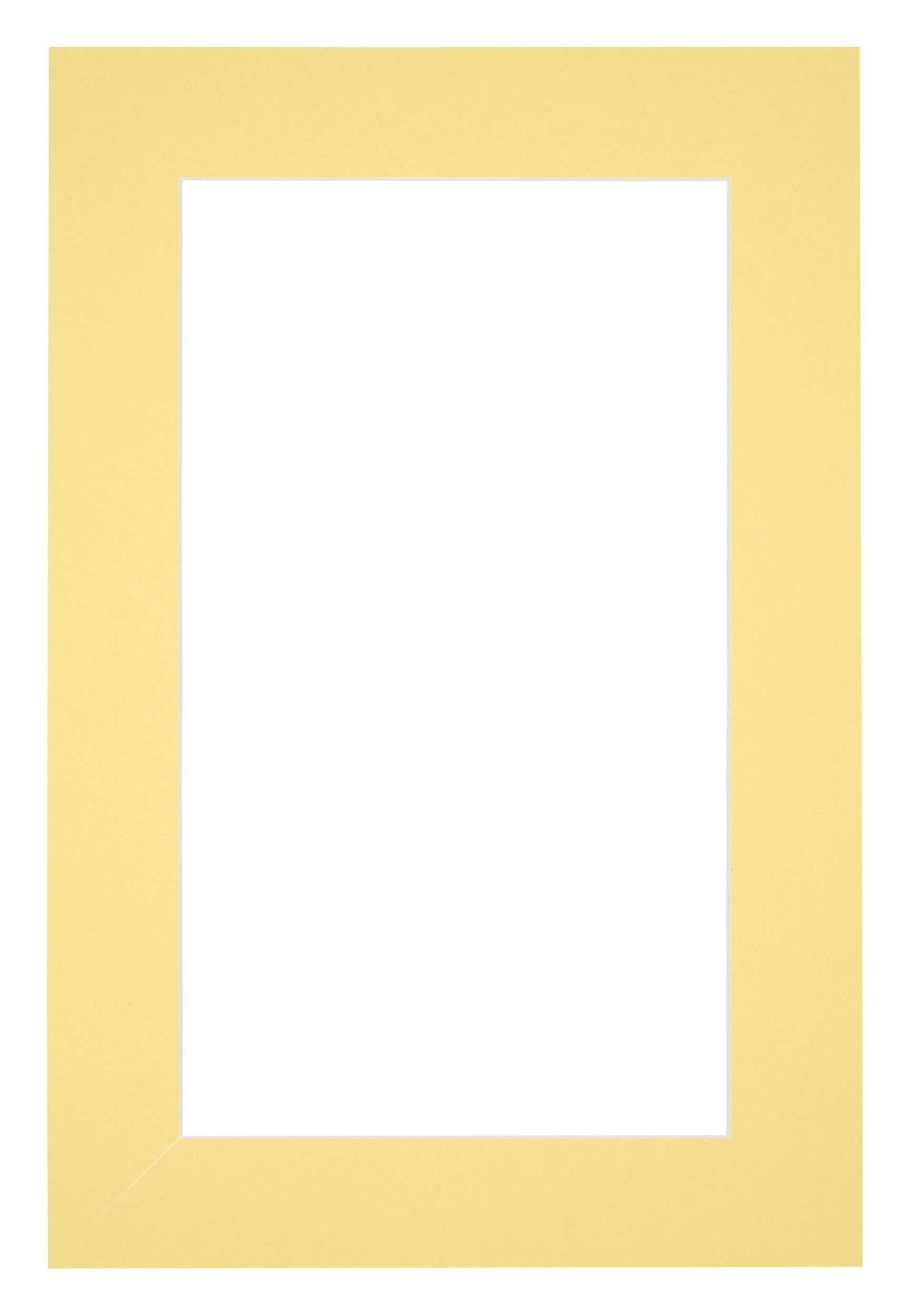 Passe Partout 30x45cm Carton Yellow Edge 5cm Straight Front | Yourdecoration.com