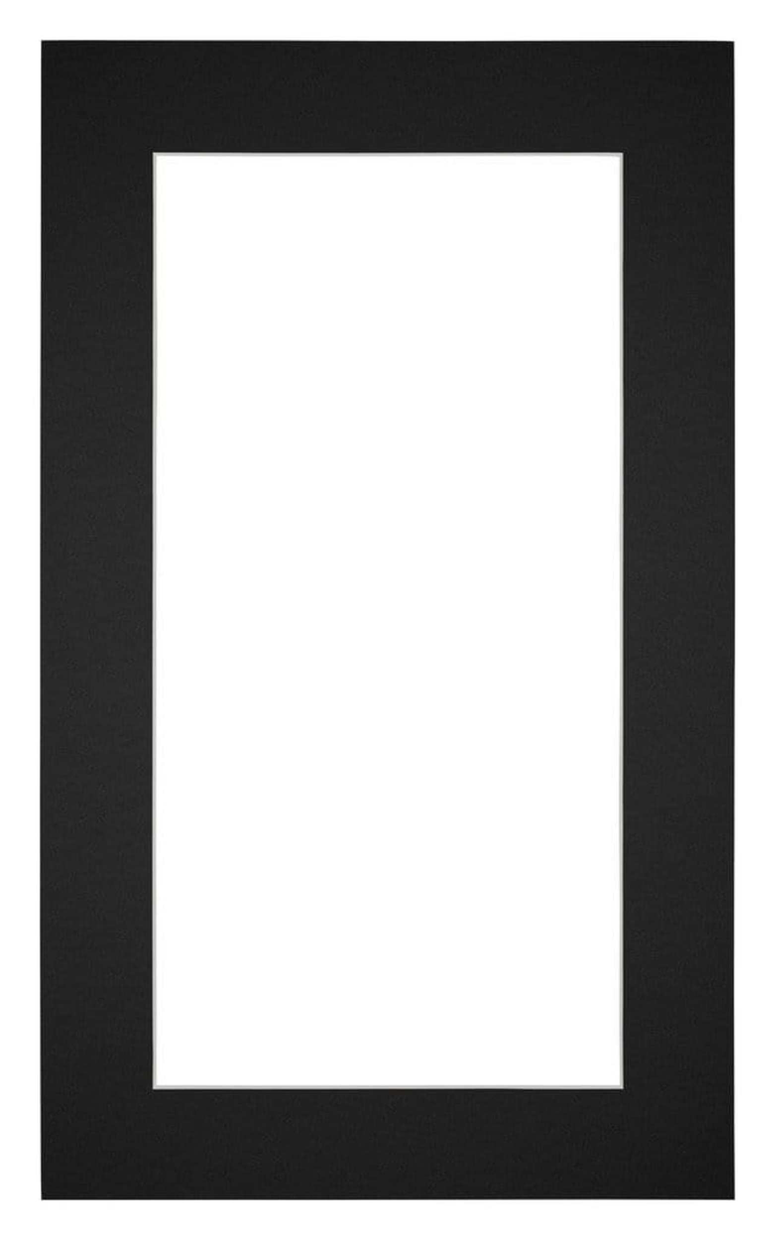 Passe Partout 30x50cm Carton Black Edge 5cm Straight Front | Yourdecoration.com
