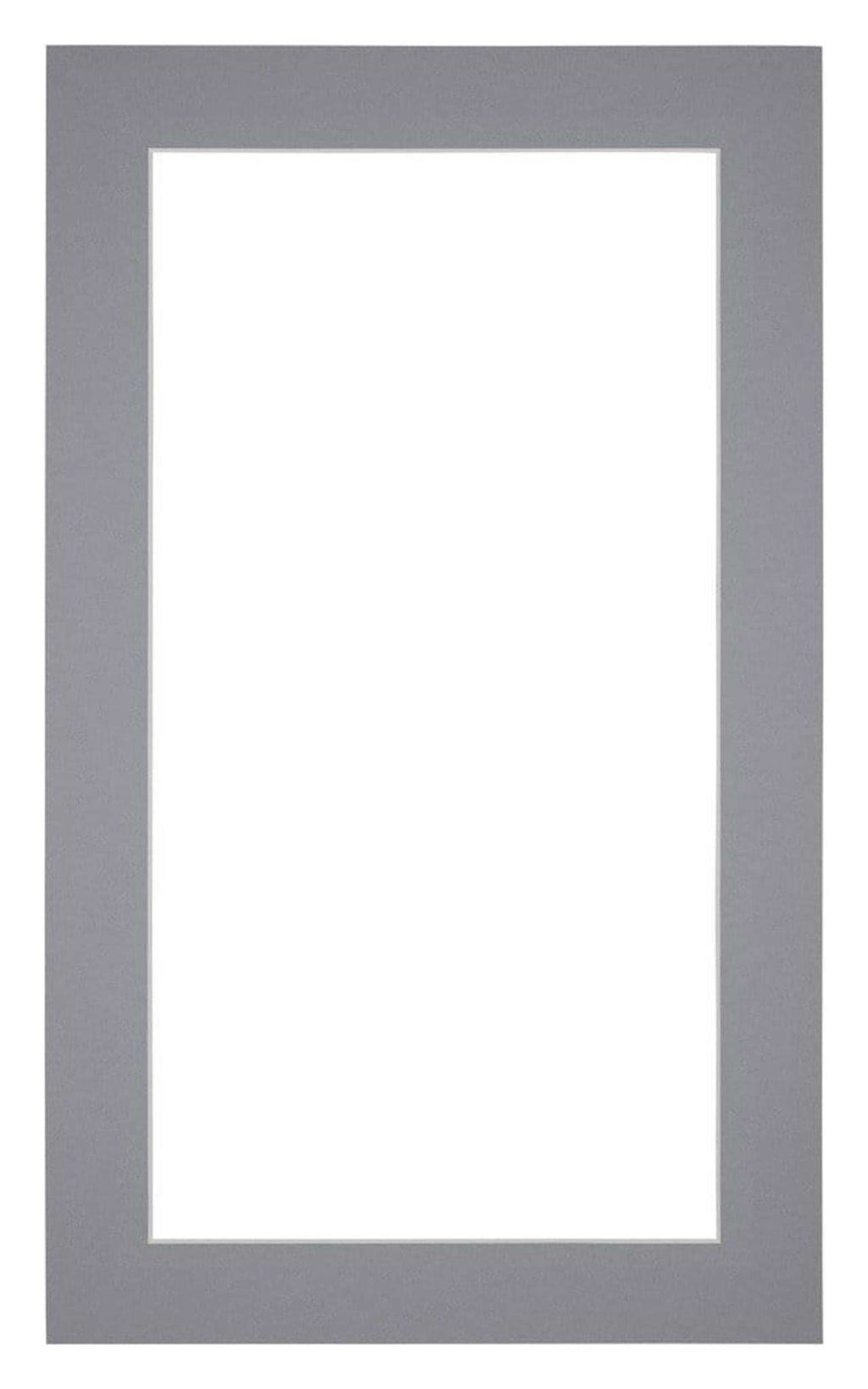 Passe Partout 30x50cm Carton Gray Edge 4cm Straight Front | Yourdecoration.com