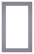 Passe Partout 30x50cm Carton Gray Edge 4cm Straight Front | Yourdecoration.com