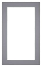 Passe Partout 30x50cm Carton Gray Edge 4cm Straight Front | Yourdecoration.com