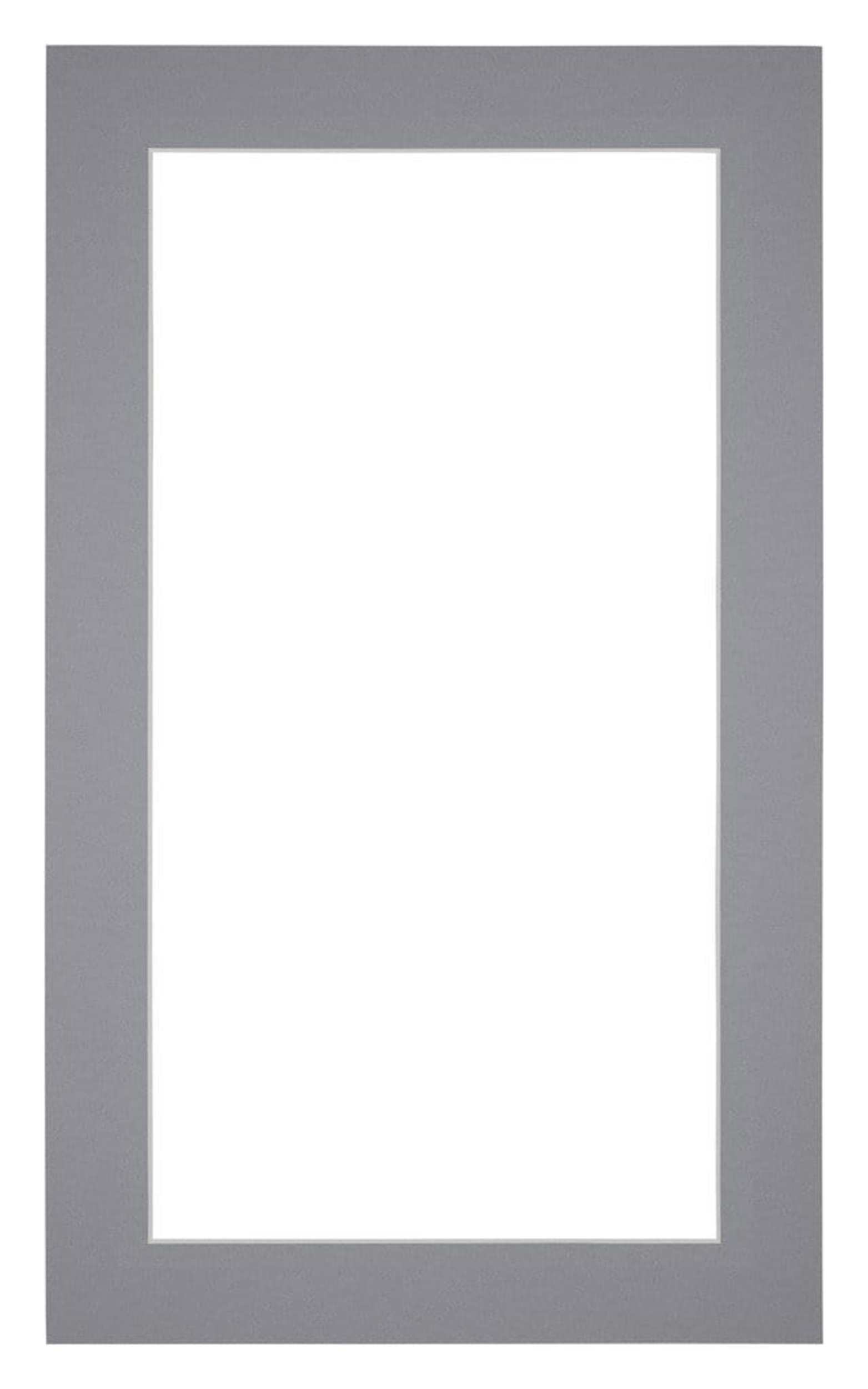 Passe Partout 30x50cm Carton Gray Edge 4cm Straight Front | Yourdecoration.com