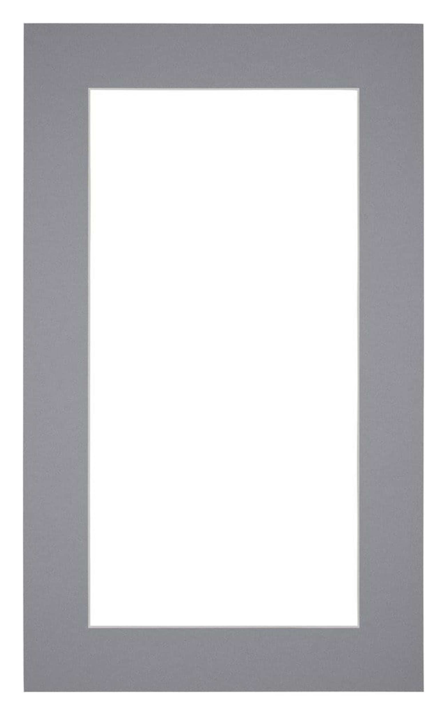 Passe Partout 30x50cm Carton Gray Edge 5cm Straight Front | Yourdecoration.com