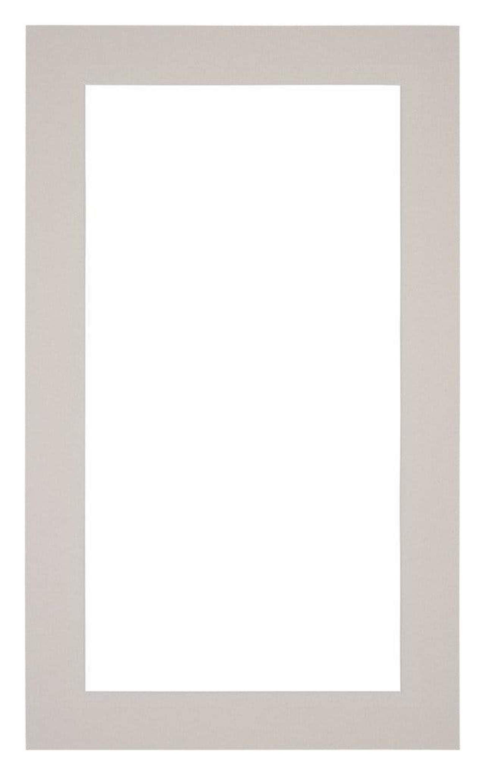Passe Partout 30x50cm Carton Gray Gray Edge 4cm Straight Front | Yourdecoration.com