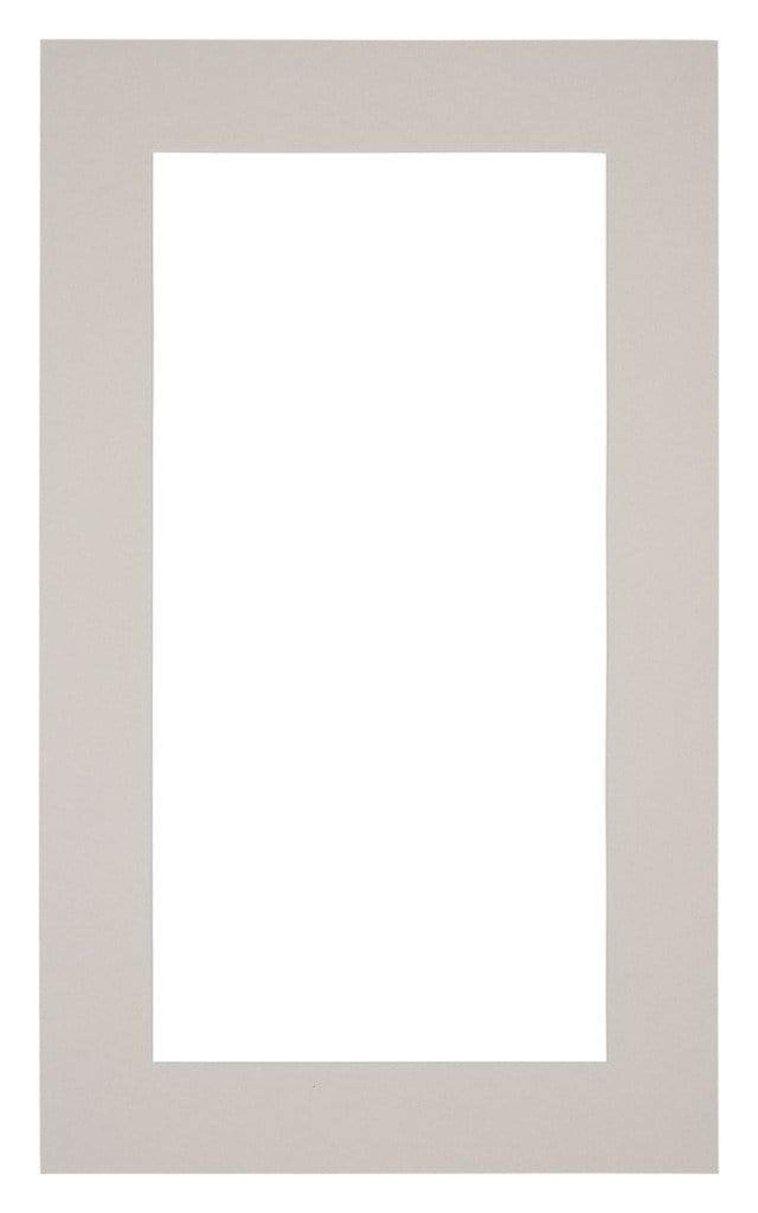 Passe Partout 30x50cm Carton Gray Gray Edge 5cm Straight Front | Yourdecoration.com