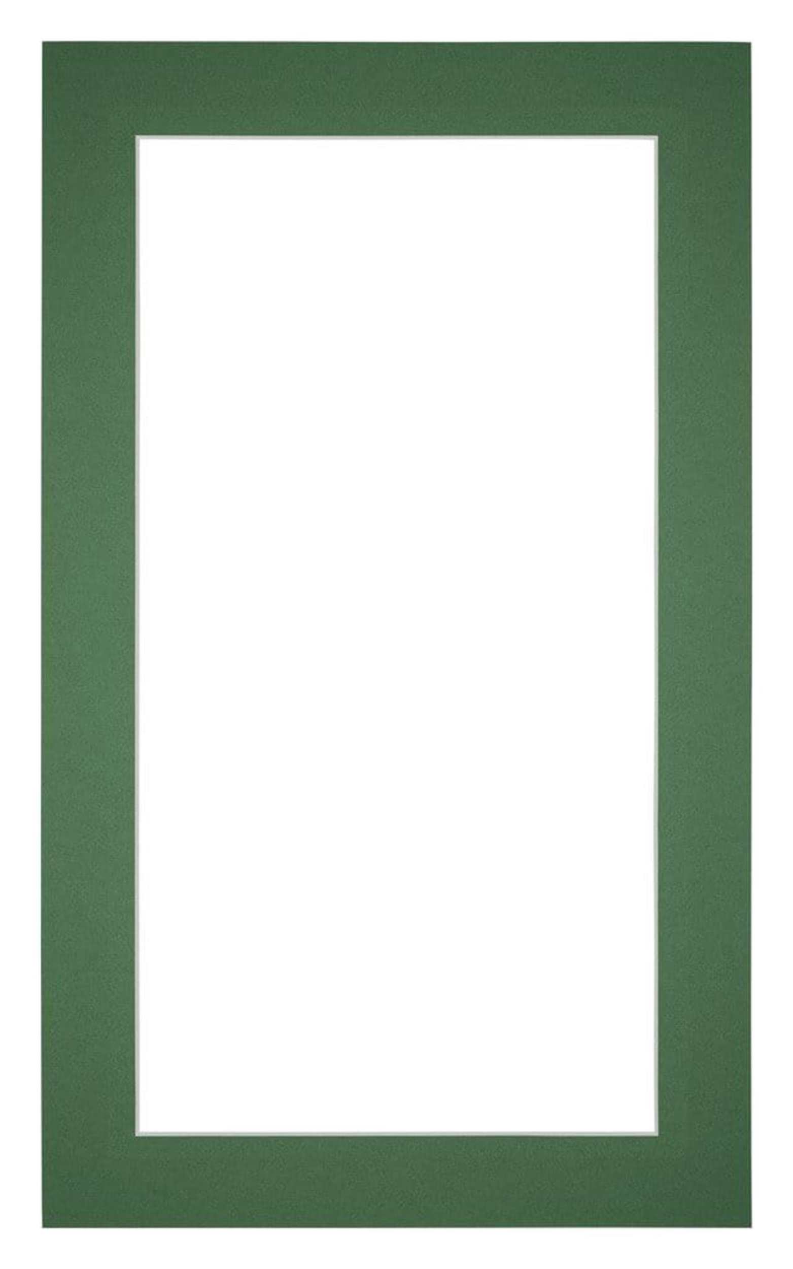 Passe Partout 30x50cm Carton Green Forest Edge 4cm Straight Front | Yourdecoration.com