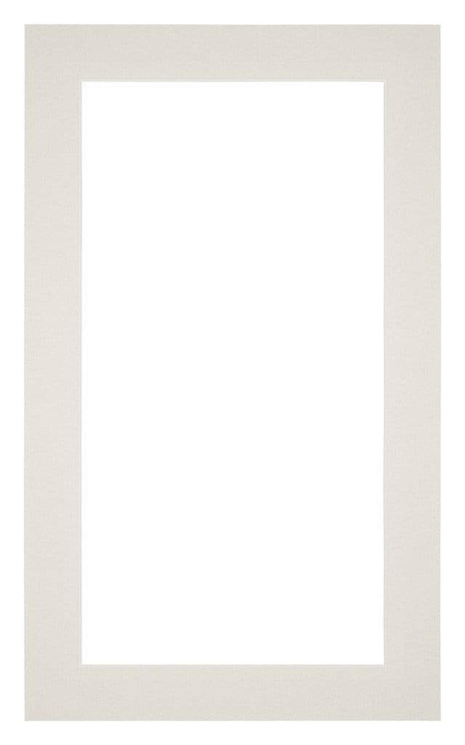 Passe Partout 30x50cm Carton Light Gray Edge 4cm Straight Front | Yourdecoration.com