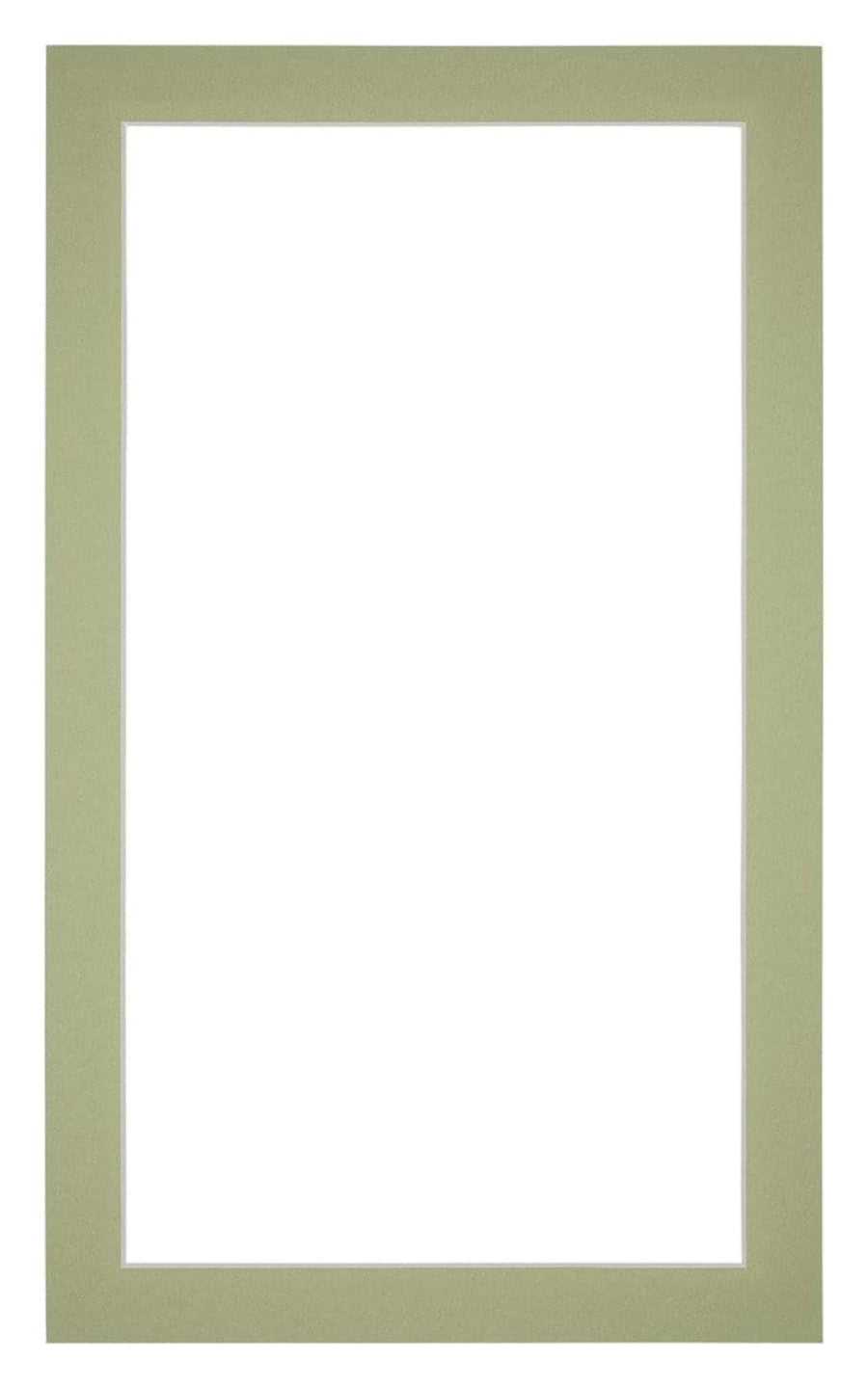 Passe Partout 30x50cm Carton Mint Green Edge 3cm Straight Front | Yourdecoration.com