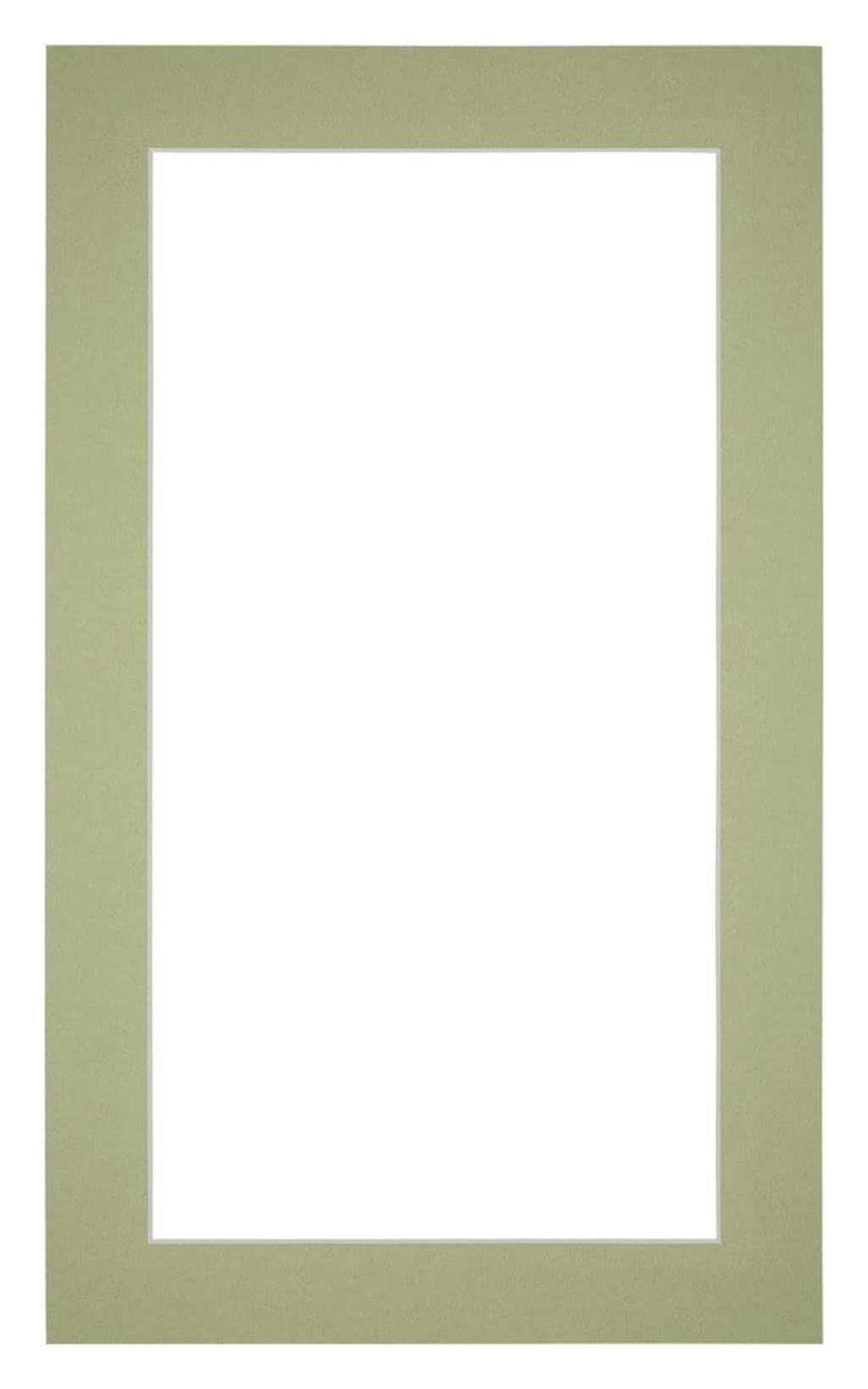 Passe Partout 30x50cm Carton Mint Green Edge 4cm Straight Front | Yourdecoration.com