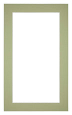 Passe Partout 30x50cm Carton Mint Green Edge 4cm Straight Front | Yourdecoration.com