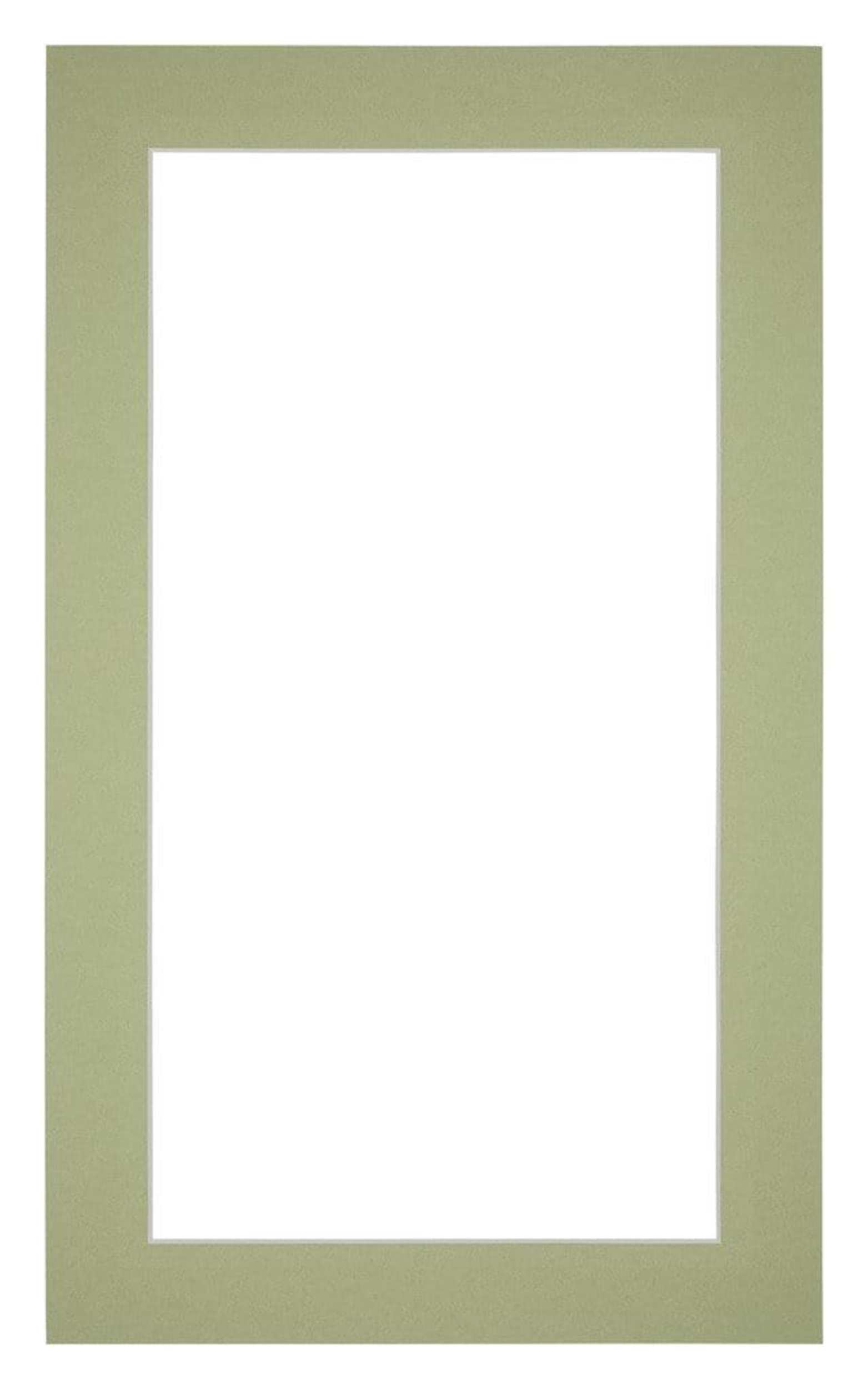 Passe Partout 30x50cm Carton Mint Green Edge 4cm Straight Front | Yourdecoration.com