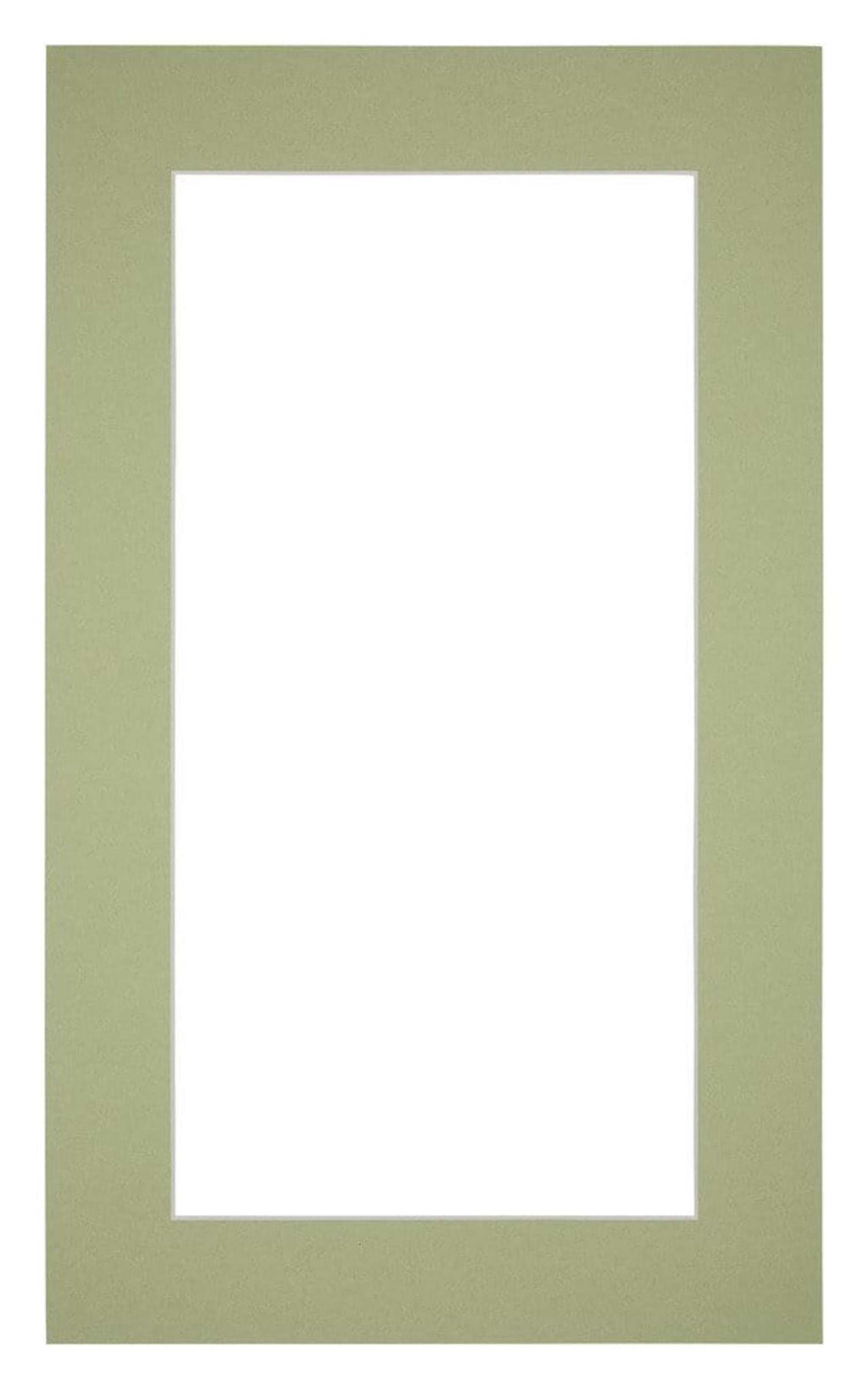 Passe Partout 30x50cm Carton Mint Green Edge 5cm Straight Front | Yourdecoration.com