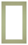 Passe Partout 30x50cm Carton Mint Green Edge 5cm Straight Front | Yourdecoration.com