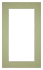 Passe Partout 30x50cm Carton Mint Green Edge 5cm Straight Front | Yourdecoration.com