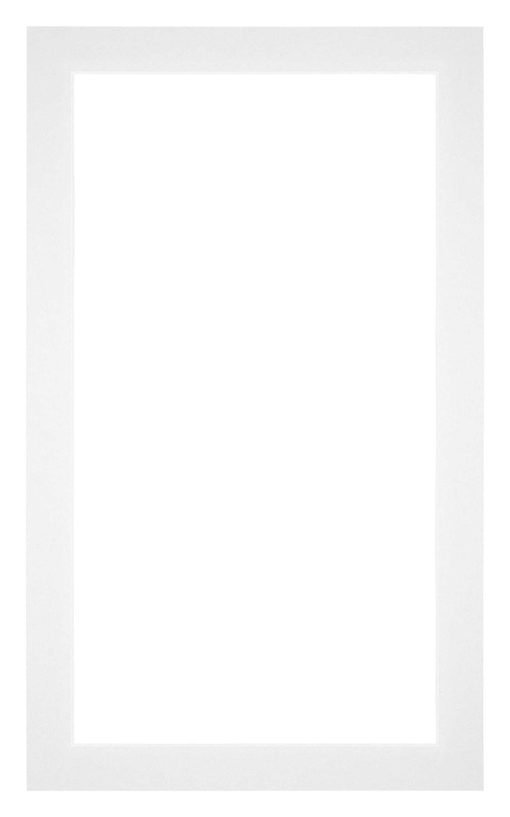 Passe Partout 30x50cm Carton White Edge 3cm Straight Front | Yourdecoration.com