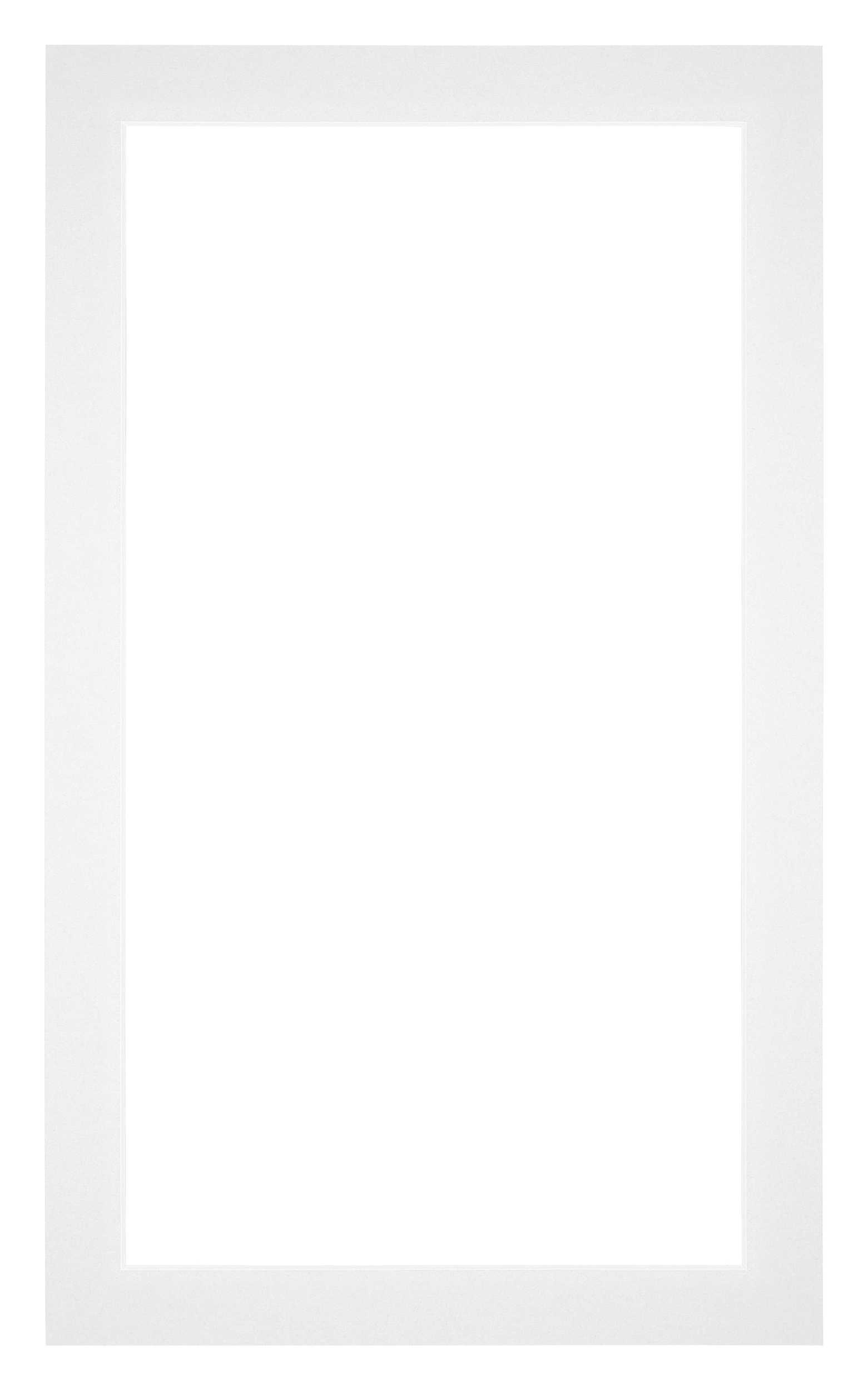 Passe Partout 30x50cm Carton White Edge 3cm Straight Front | Yourdecoration.com