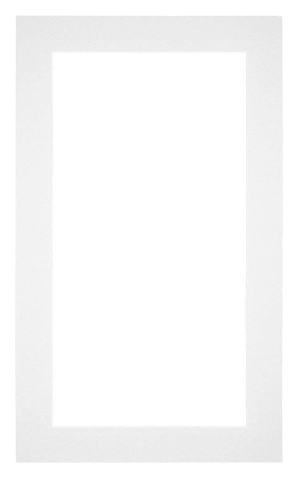 Passe Partout 30x50cm Carton White Edge 4cm Straight Front | Yourdecoration.com