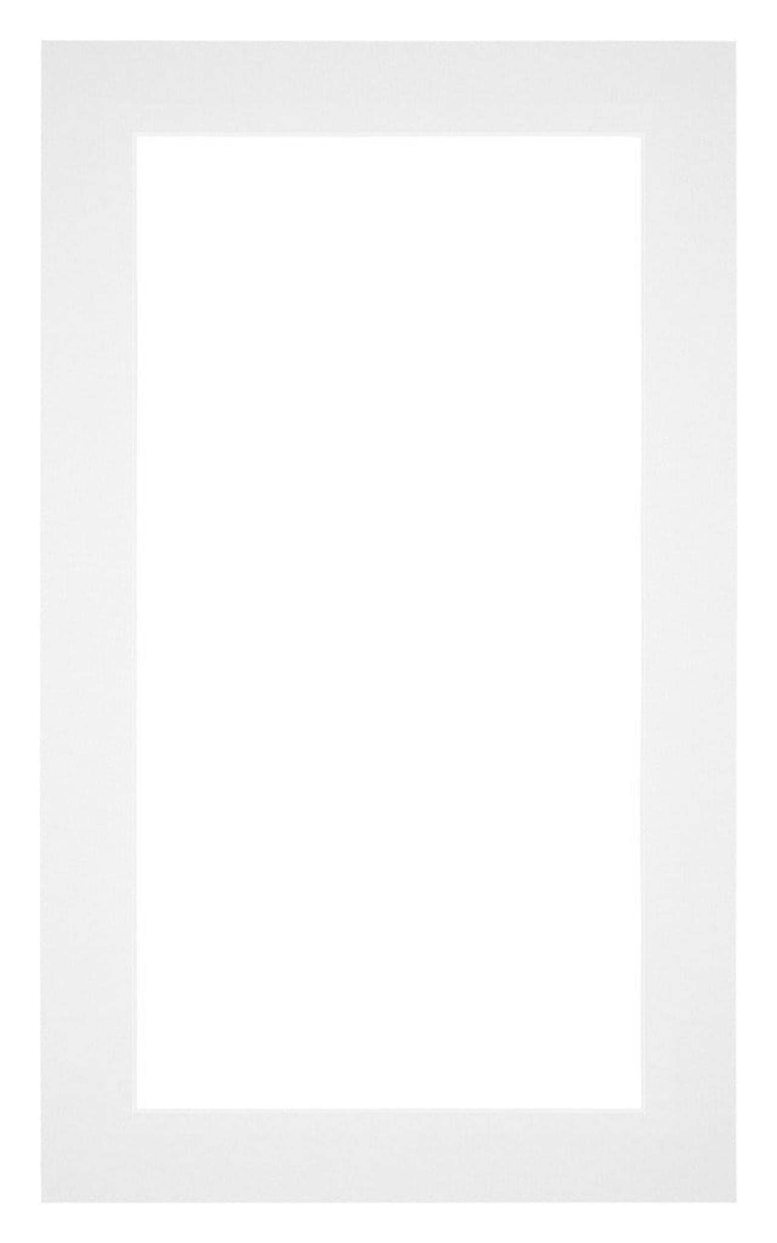 Passe Partout 30x50cm Carton White Edge 4cm Straight Front | Yourdecoration.com