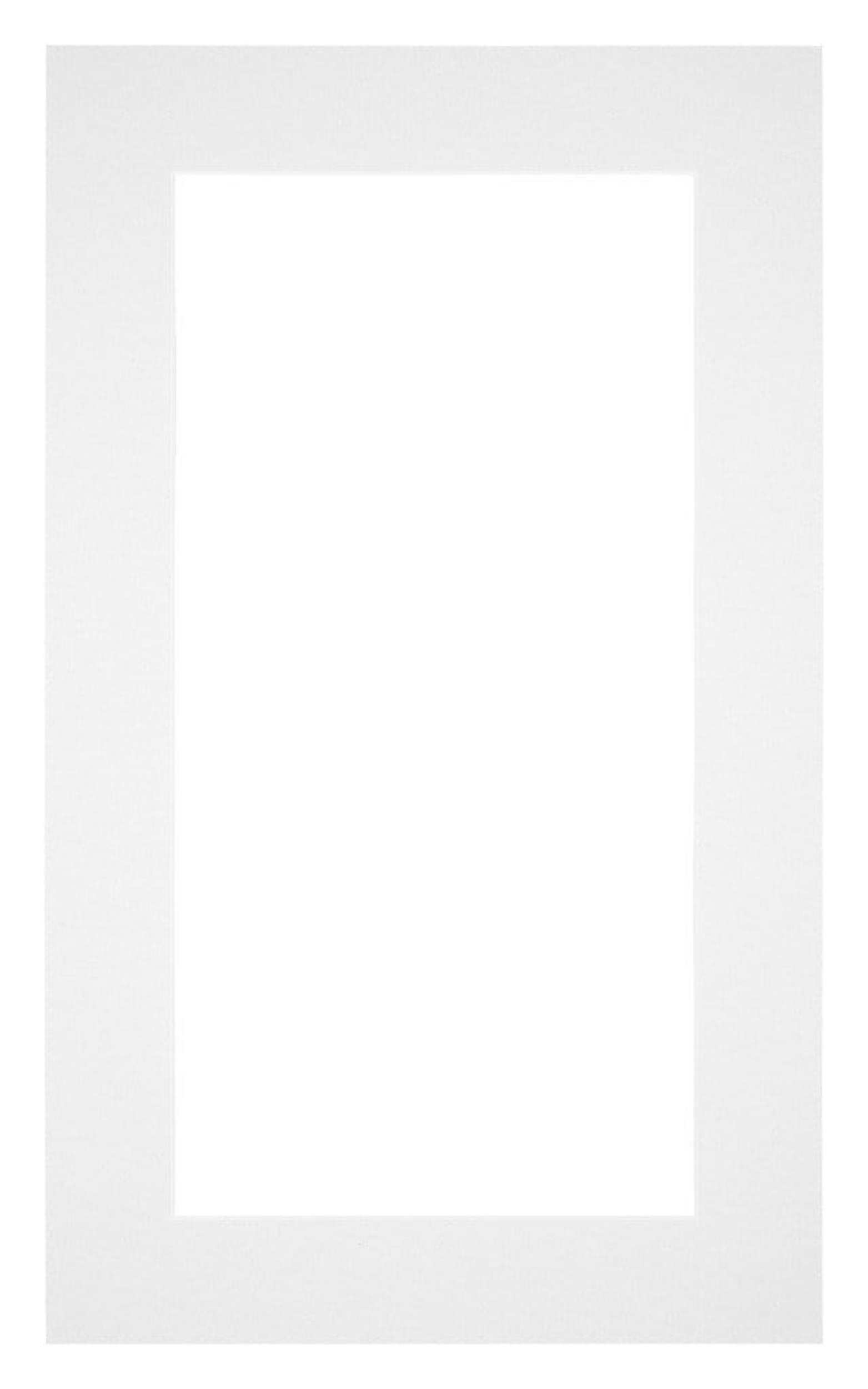 Passe Partout 30x50cm Carton White Edge 5cm Straight Front | Yourdecoration.com