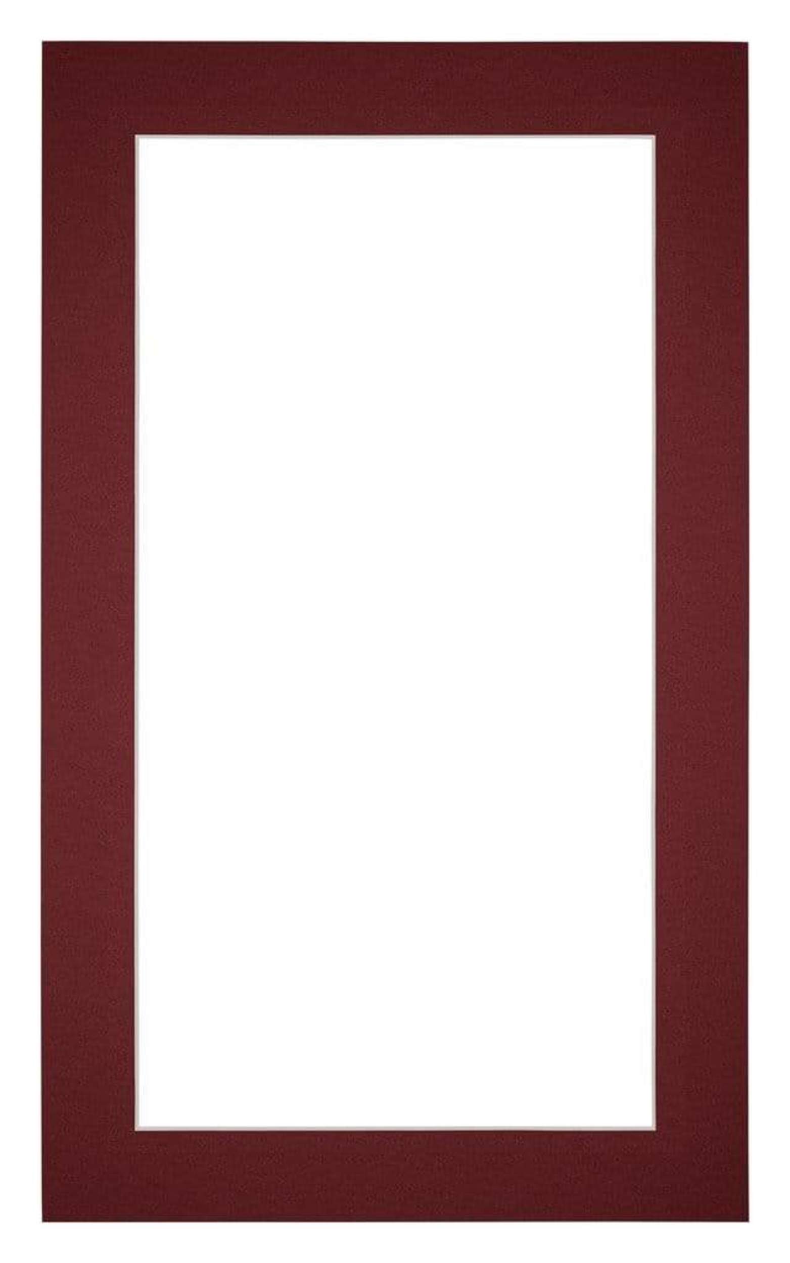 Passe Partout 30x50cm Carton Wine Red Edge 4cm Straight Front | Yourdecoration.com