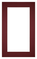 Passe Partout 30x50cm Carton Wine Red Edge 5cm Straight Front | Yourdecoration.com