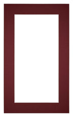 Passe Partout 30x50cm Carton Wine Red Edge 5cm Straight Front | Yourdecoration.com