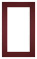 Passe Partout 30x50cm Carton Wine Red Edge 5cm Straight Front | Yourdecoration.com