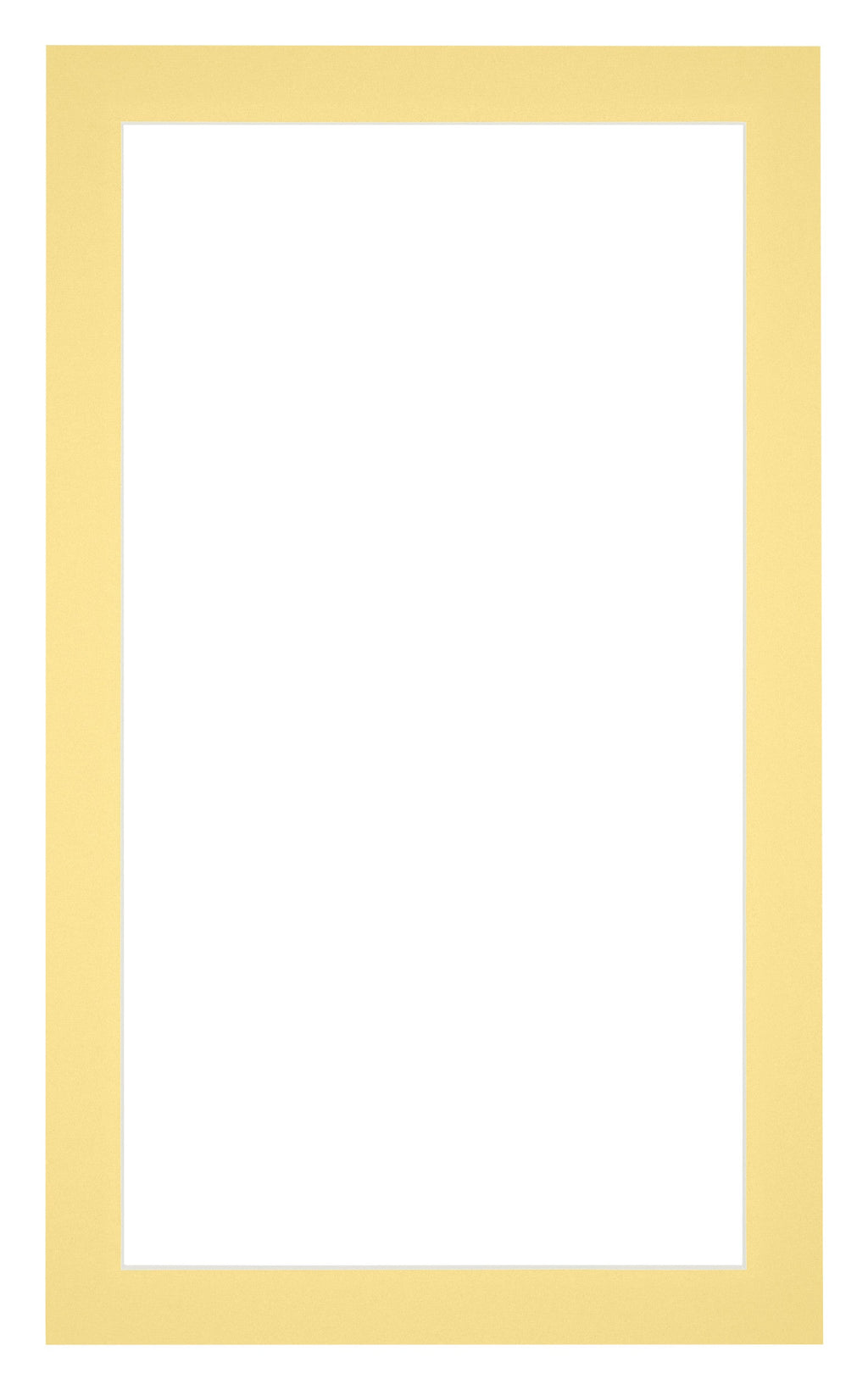 Passe Partout 30x50cm Carton Yellow Edge 3cm Straight Front | Yourdecoration.com
