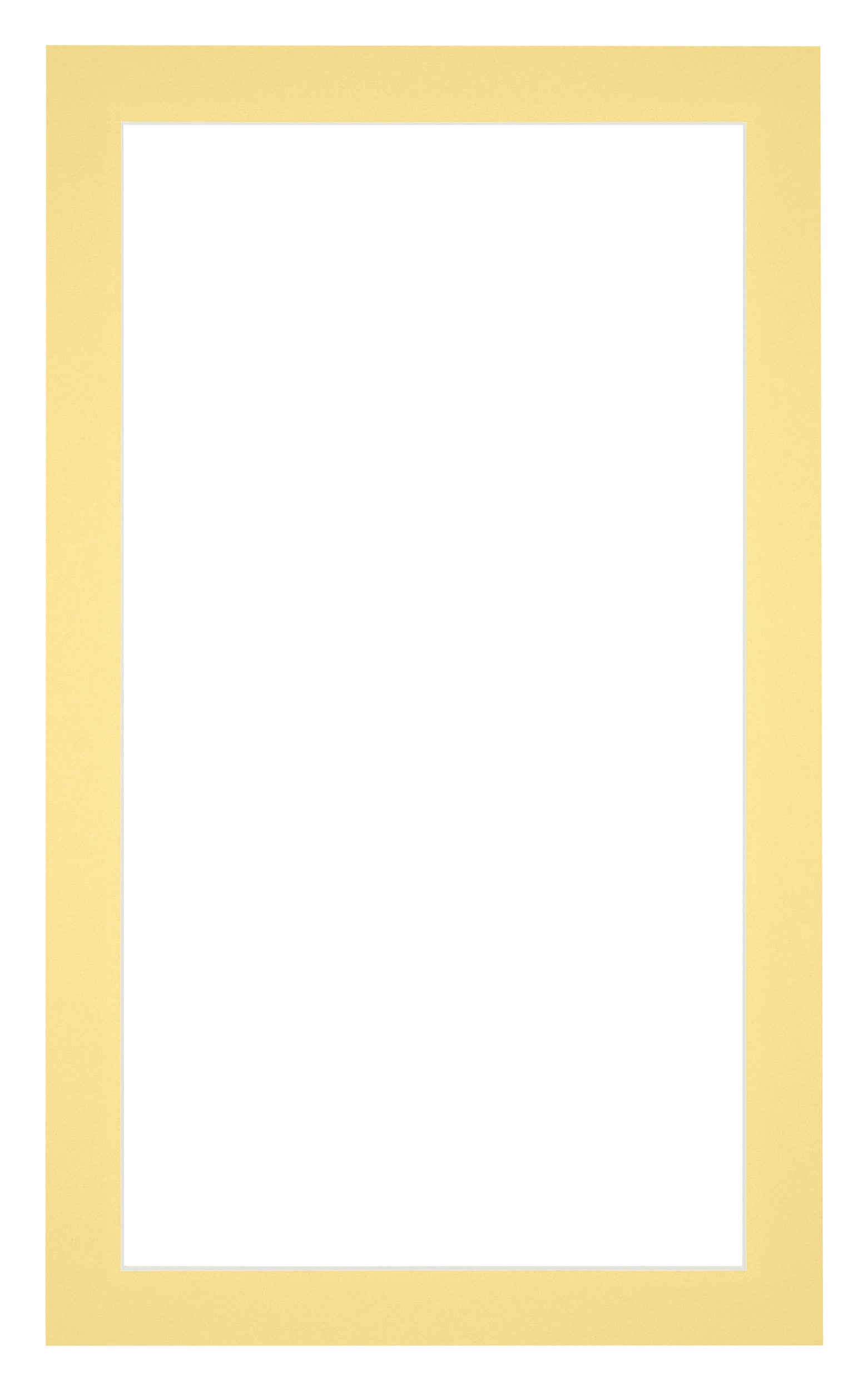Passe Partout 30x50cm Carton Yellow Edge 3cm Straight Front | Yourdecoration.com