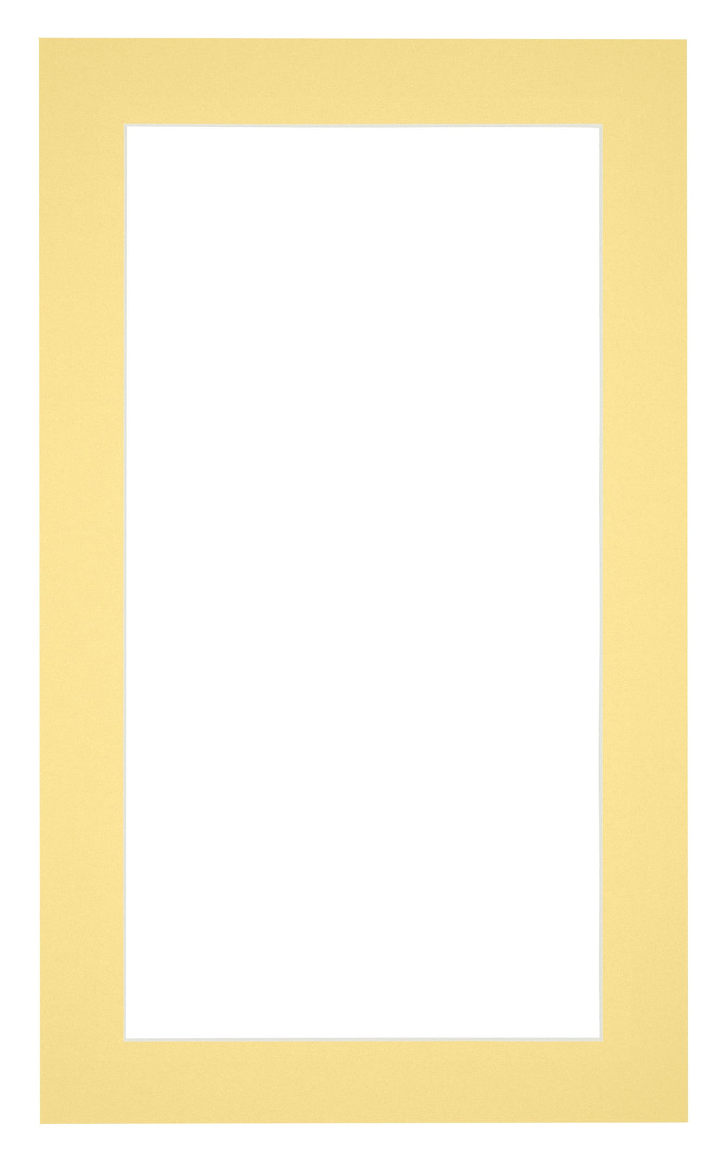 Passe Partout 30x50cm Carton Yellow Edge 4cm Straight Front | Yourdecoration.com