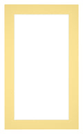 Passe Partout 30x50cm Carton Yellow Edge 4cm Straight Front | Yourdecoration.com