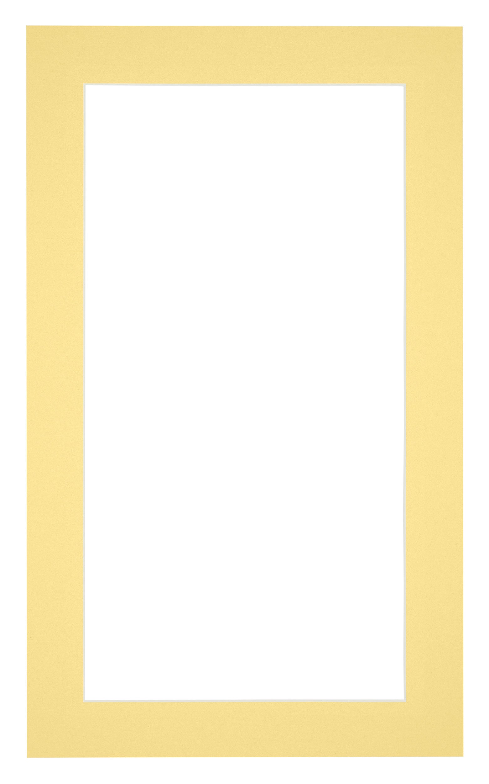 Passe Partout 30x50cm Carton Yellow Edge 4cm Straight Front | Yourdecoration.com