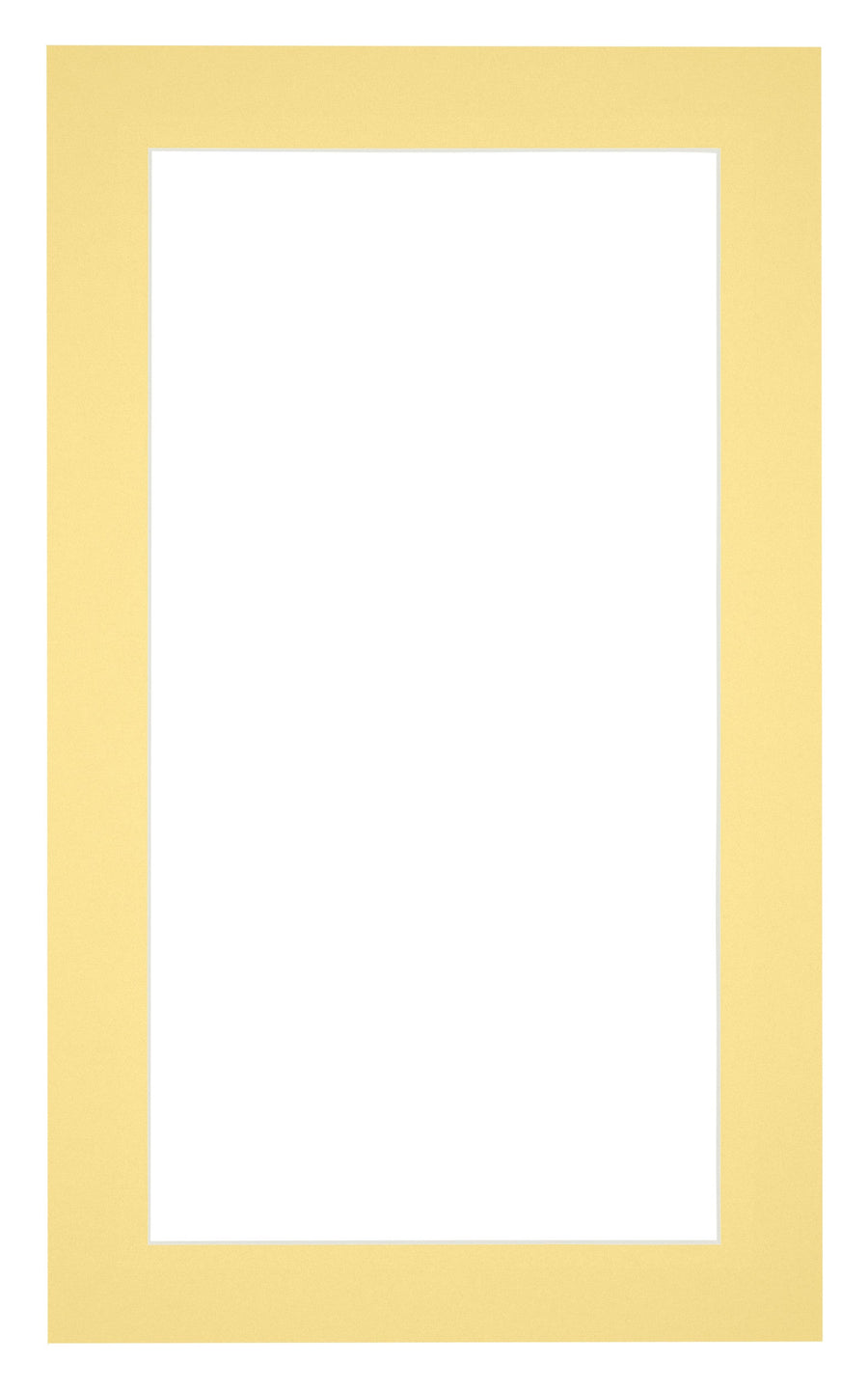 Passe Partout 30x50cm Carton Yellow Edge 4cm Straight Front | Yourdecoration.com