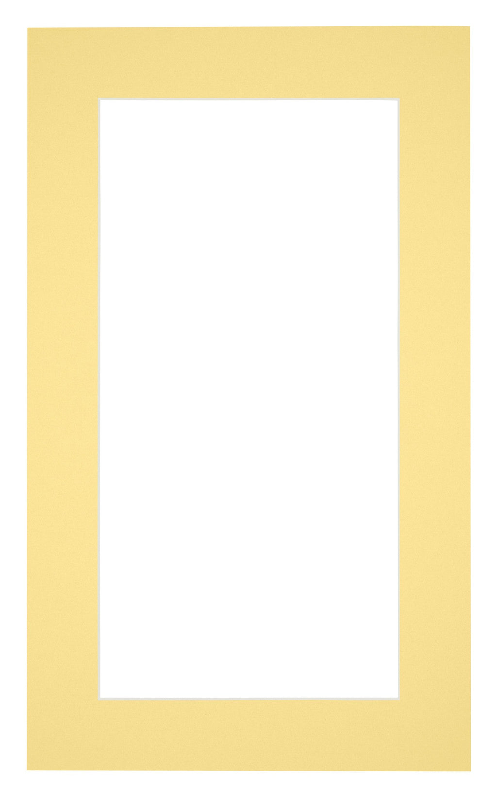 Passe Partout 30x50cm Carton Yellow Edge 5cm Straight Front | Yourdecoration.com