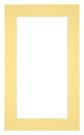 Passe Partout 30x50cm Carton Yellow Edge 5cm Straight Front | Yourdecoration.com