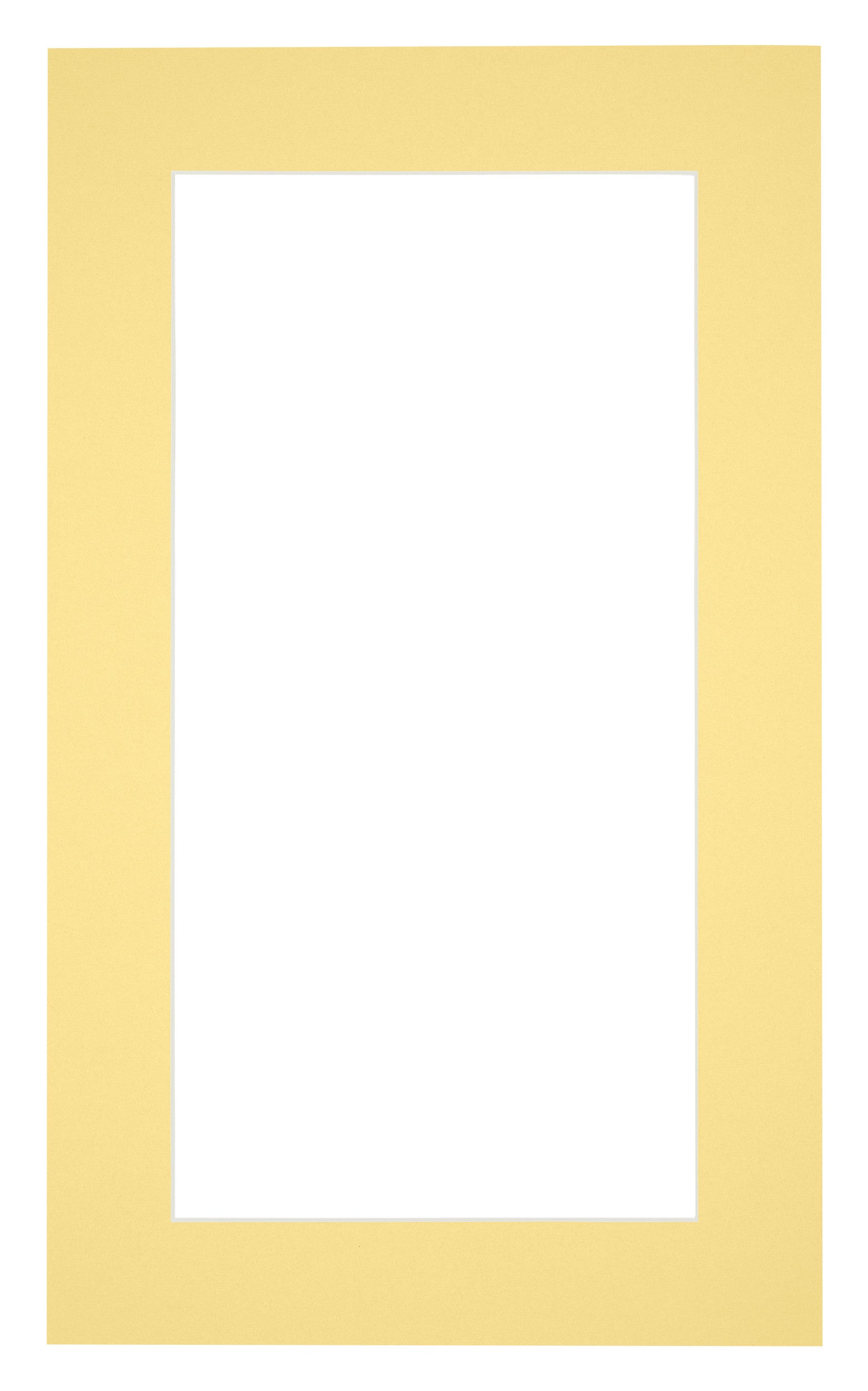 Passe Partout 30x50cm Carton Yellow Edge 5cm Straight Front | Yourdecoration.com