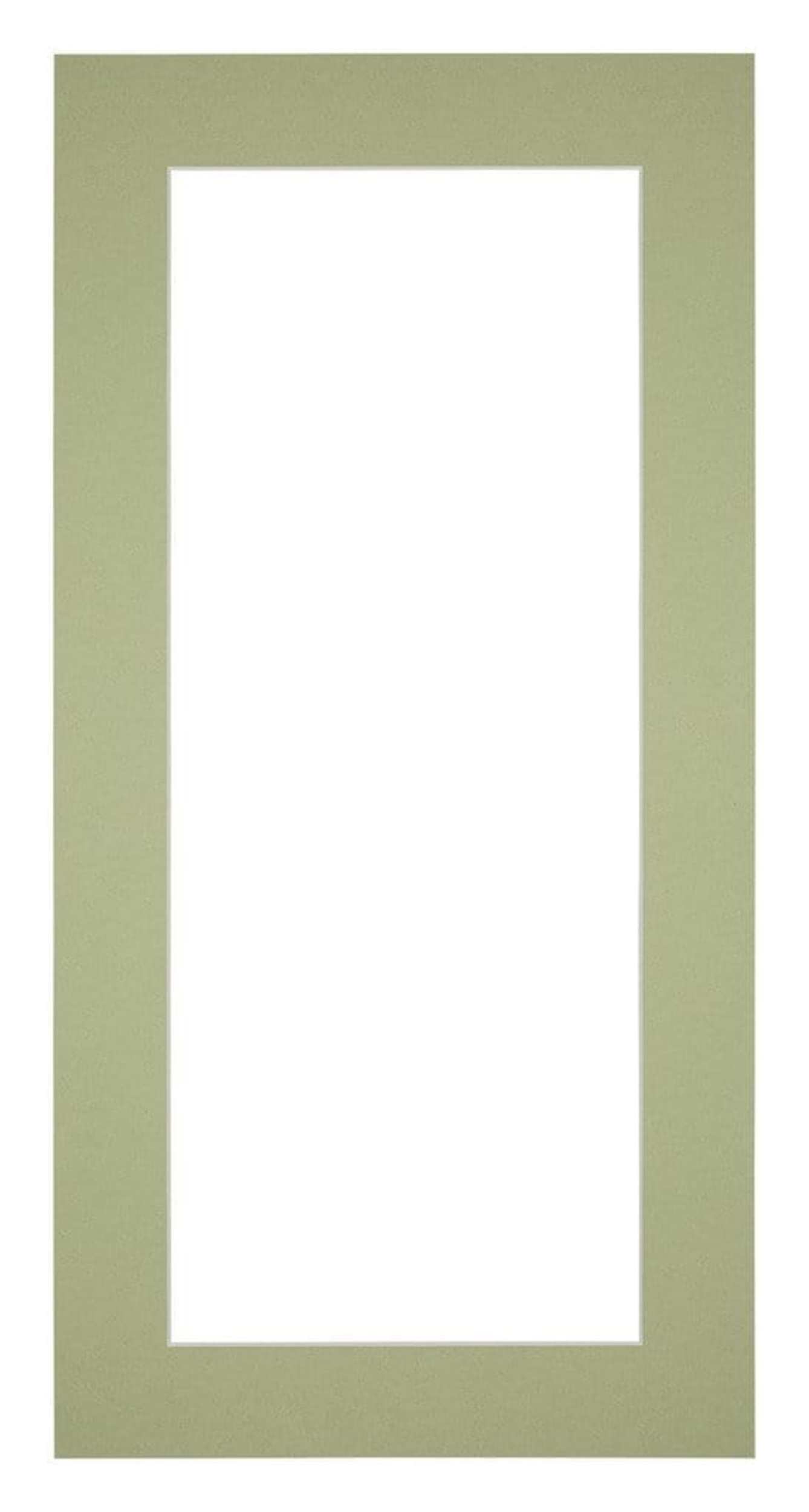 Passe Partout 30x60cm Carton Mint Green Edge 5cm Straight Front | Yourdecoration.com