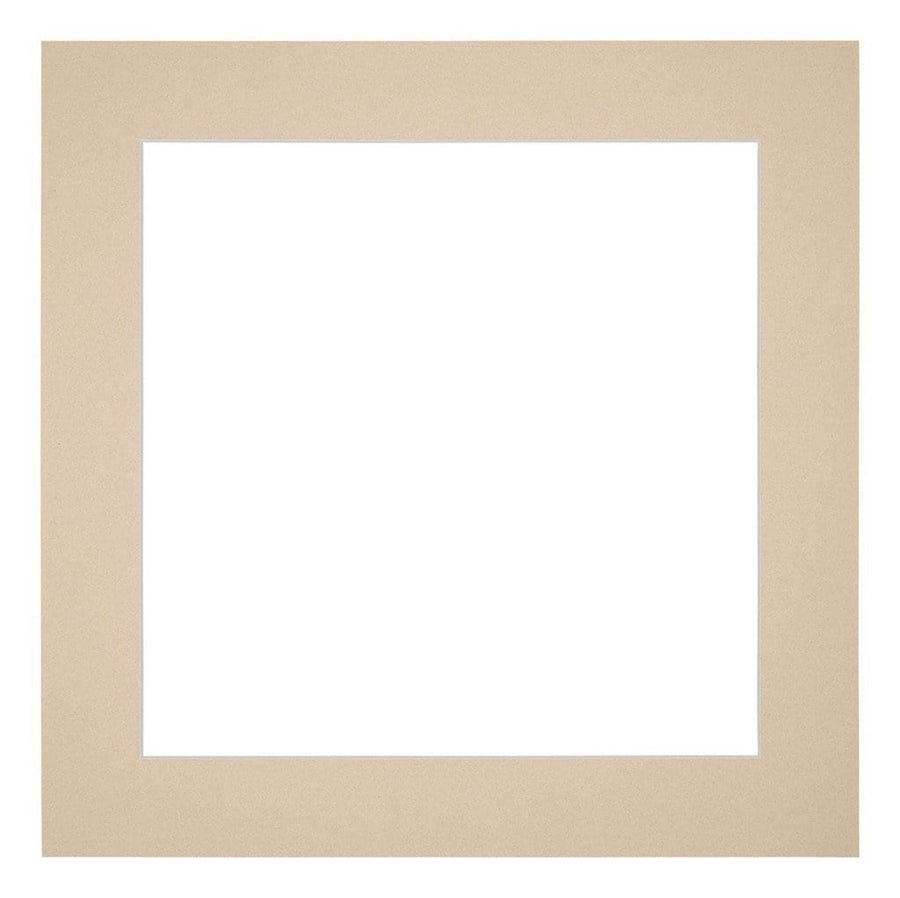 Passe Partout 35x35cm Carton Beige Edge 5cm Straight Front | Yourdecoration.com