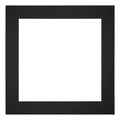 Passe Partout 35x35cm Carton Black Edge 5cm Straight Front | Yourdecoration.com