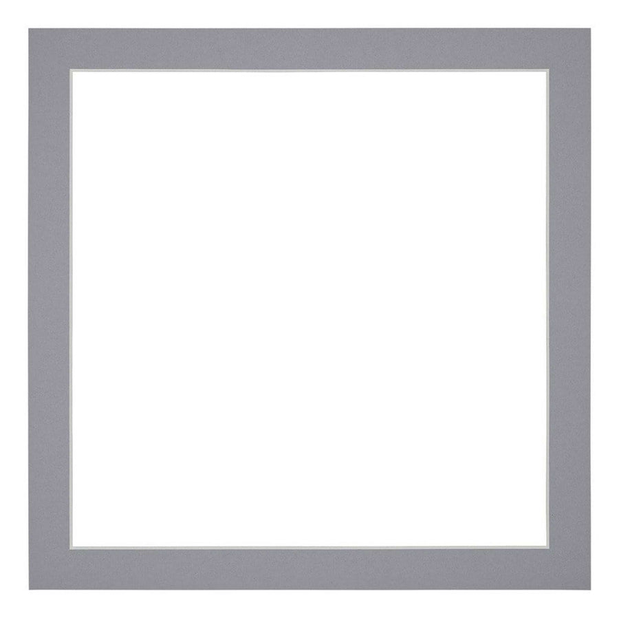 Passe Partout 35x35cm Carton Gray Edge 3cm Straight Front | Yourdecoration.com