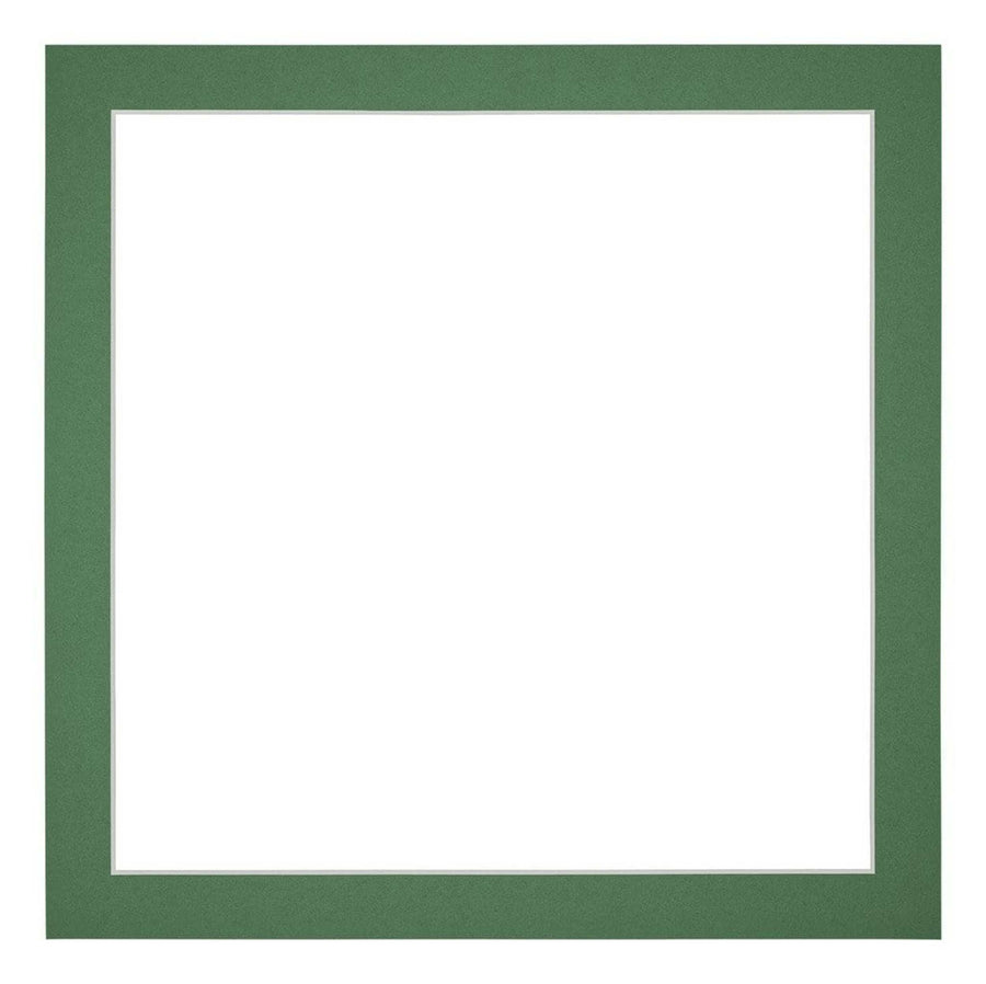 Passe Partout 35x35cm Carton Green Forest Edge 3cm Straight Front | Yourdecoration.com