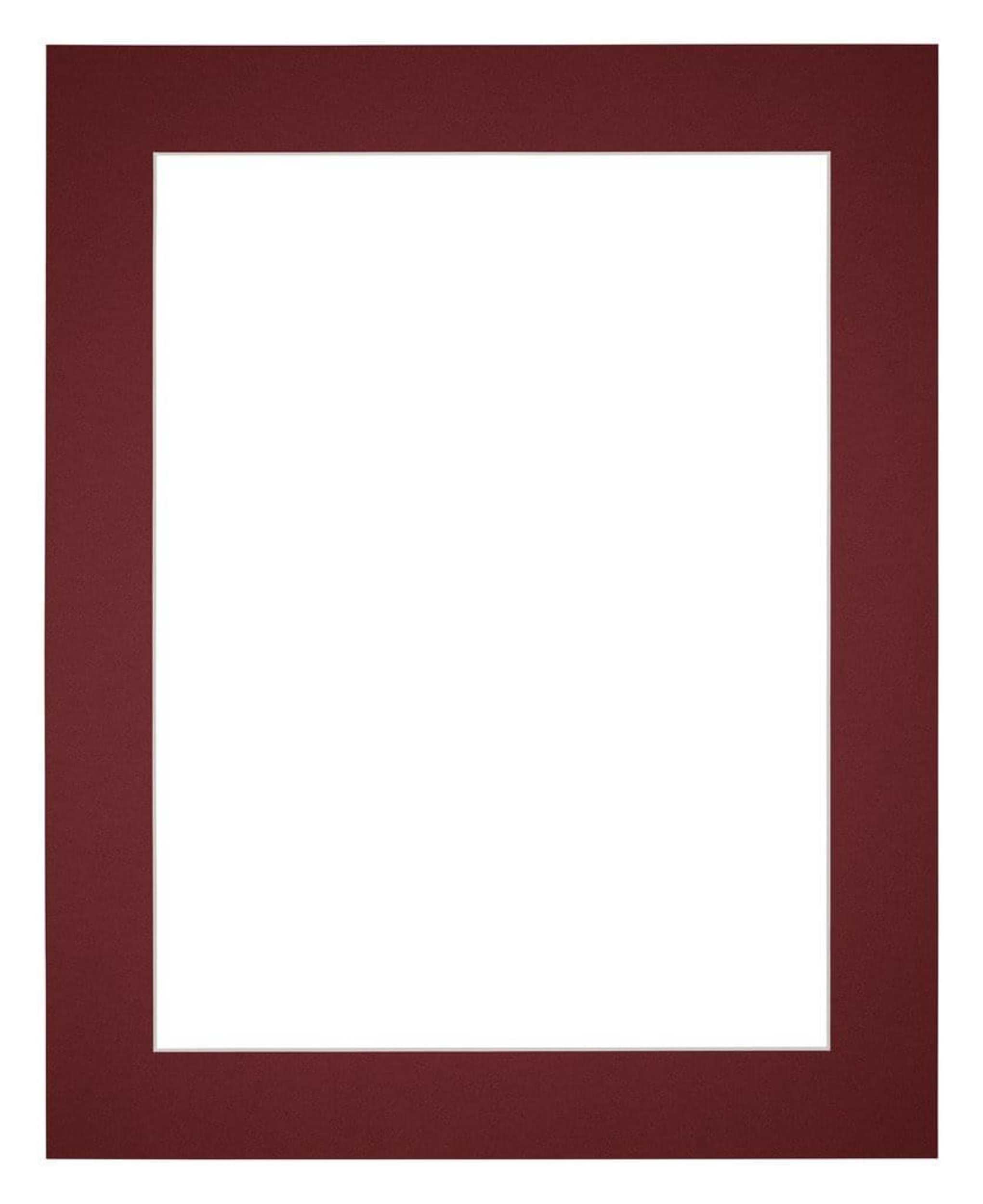 Passe Partout 35x45cm Carton Wine Red Edge 5cm Straight Front | Yourdecoration.com