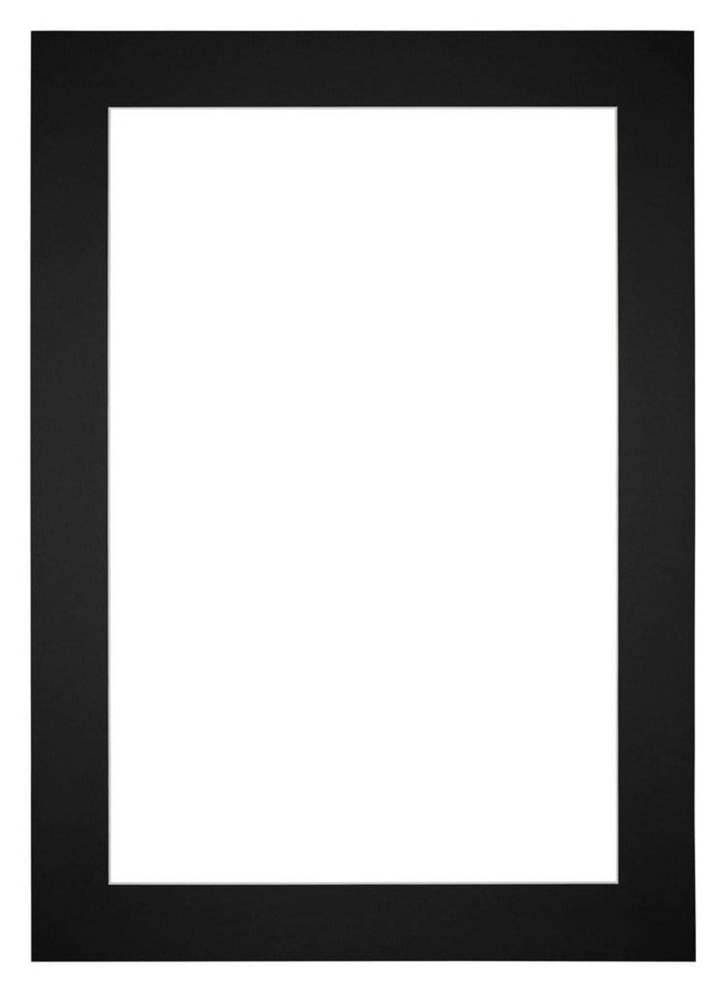 Passe Partout 35x50cm Carton Black Edge 6cm Straight Front | Yourdecoration.com